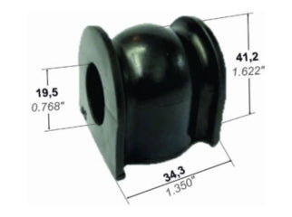 BUJES DE SUSPENSION LIVIANOS HONDA CRV 07/.. BUJE BARRA ESTABILIZADORA DELANTERA 19.5X41.2X34.3 MM_