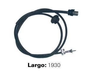 CABLES VELOCIMETRO LIVIANOS FORD F100/F150 92/96/F4000 MWM 92/96 CON GUARDAPOLVO TUERCA 7/8 Y ACOPLE ORIGINAL - LARGO 1930 MM -