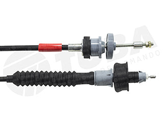 CABLES DE EMBRAGUE LIVIANOS PEUGEOT 206 1.6 16V TU5JP4 DESDE CHASIS 9683/.. - REGULACION AUTOMATICA - LARGO 595 MM_