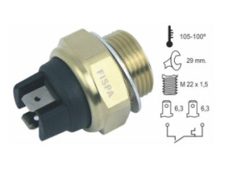 BULBOS TEMPERATURA ELECTROVENT VOLKSWAGEN GOLF/POLO / ALFA ROMEO 33 87-92_
