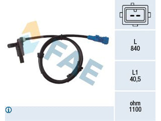 SENSORES DE ABS PEUGEOT 206 1.4 8V-1.6 16V-2.0 16V-2.0 HDI TRASERO AMBOS LADOS_