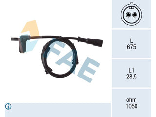 SENSORES DE ABS RENAULT CLIO/CLIO II/MEGANE 1.9 DTI DELANTERO AMBOS LADOS 625 MM_