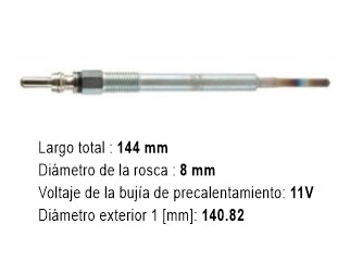 BUJIAS INCANDESCENTES PEUGEOT 208/301/308/408/508/2008/3008/5008/PARTNER/EXPERT / CITROEN C3/C4/C-ELYSEE/BERLINGO 1.6 HDI - PACK X10