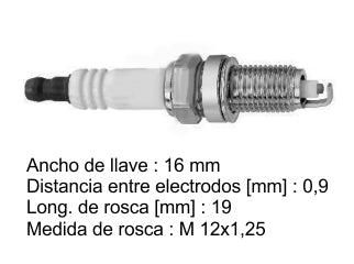 BUJIAS DE ENCENDIDO AUDI A3/A4 1.8 T-2.0 TFSI 11-../A5/A6/Q5/S3/TT 2.0 TFSI 13-.. - PACK X10