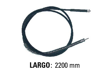 CABLES VELOCIMETRO LIVIANOS PEUGEOT 504 GR CAJA DE 5 VELOCIDADES - TUERCA METALICA PUNTA GRUESA - LARGO 2200 MM - FREMEC 1411_