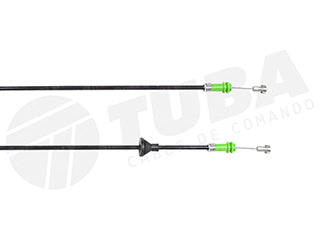 CABLES APERTURA CAPOT LIVIANOS FORD ECOSPORT/FIESTA/COURIER 02/.. SIN MANIJA - LARGO 1580 MM_