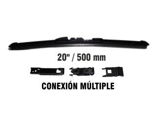 ESCOBILLAS ESCOBILLA 20 PULG FLEX CALIDAD PREMIUM CONEXIONES MULTICLIP_