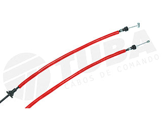CABLES APERTURA CAPOT LIVIANOS FORD ESCORT 97/.. SIN MANIJA - CON GUARDAPOLVO - LARGO 2456 MM_