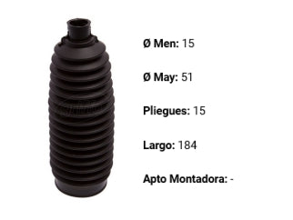 FUELLES DE DIRECCION CHEVROLET ONIX 1.0 2013/.. / FIAT TORO 4X2 4X4 1.8 2.0 16V 2016/.. /PALIO/SIENA / JEEP COMPRASS 4X2