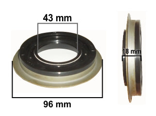 RETENES VARIOS TOYOTA HILUX 16/.. RETEN DIFERENCIAL TRASERO 44.00X82.00X17.20 MM - GIRO H_