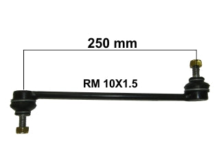 BIELETAS DE SUSPENSION FORD FIESTA KD 10/../ECOSPORT KD 12/../KA KD 15/.. LARGO 252 MM - ROSCA 10X1.5_