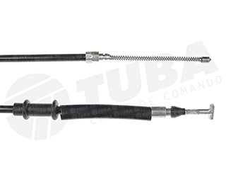 CABLES FRENO DE MANO LIVIANOS FIAT UNO FASE II 10/../FIORINO XMF 15/.. FRENO TRASERO IZQUIERDO A CAMPANA - LARGO 1432 MM_