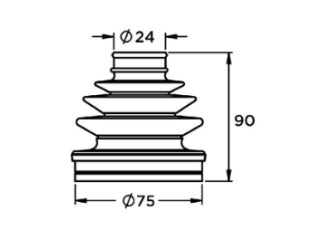 FUELLES DE TRANSMISION PEUGEOT 207 11/../208 13/../PARTNER 11/.. - PACK X2