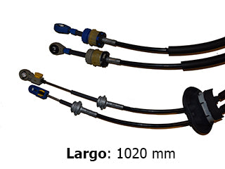CABLES CAMBIOS - SELECTORA DE CAJA LIVIANOS PEUGEOT 308/408 2.0 16V-1.6 HDI 12/.. DOS CABLES UNIDOS CON GOMA - LARGO 1020 MM - FREMEC 4616_