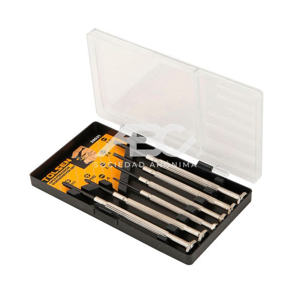 SET DESTORNILLADORES DE PRECISION 6 PZ TOLSEN 015-20031