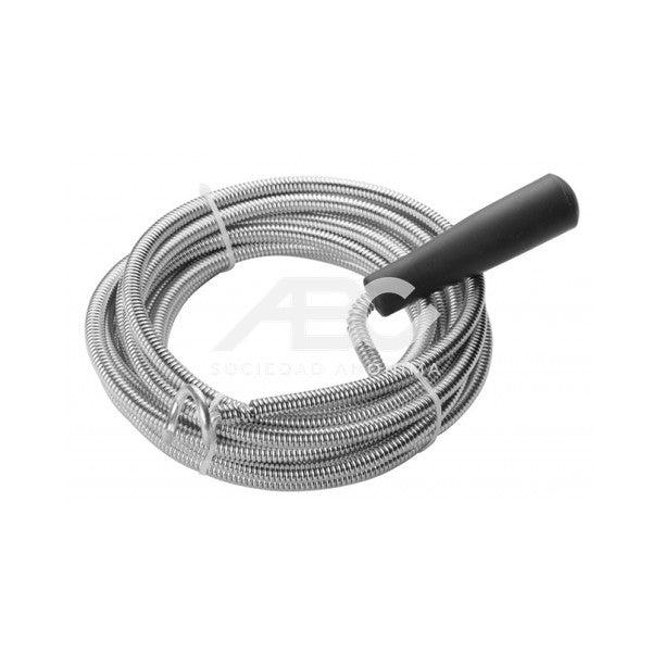 ACERO DE RESORTE CHAPADO, TOTALMENTE FLEXIBLE- CON MANGO PLÁSTICO- GANCHO CINCADO EN FORMA DE S TOLSEN 015-50101