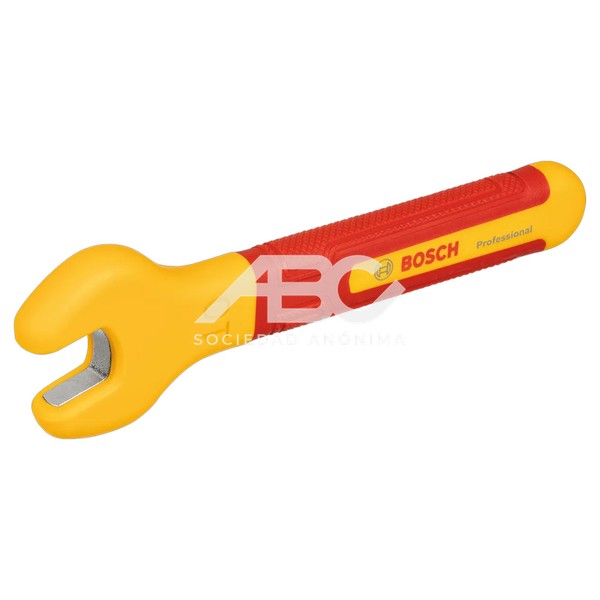 LLAVE FIJA VDE 10MM EN COLOR PLATA, AMARILLO Y ROJO DESARROLADA PARA ELECTRICISTAS BOSCH 1600A02NF0