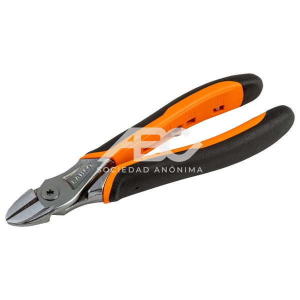 ALICATE DE CORTE LATERAL ERGO CON MANGO DE APERTURA AUTOMATICA DE 2 COMPONENTES BAHCO 2101GC-180IP