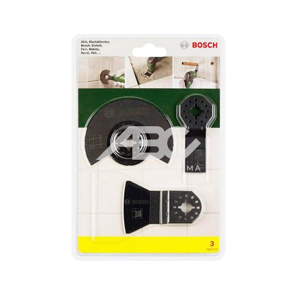 SET OMT DE 3 PIEZAS PARA AZULEJOS - HOJAS DE SIERRA DE INMERSIÓN + DISCO CORTE BOSCH 2607017324