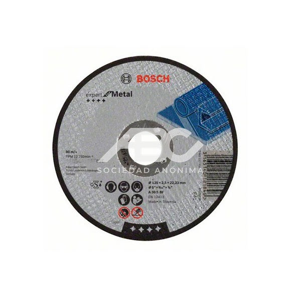 DISCO DE CORTE - 180 X 3,0 - EXPERT FOR METAL - RECTO BOSCH 2608600321