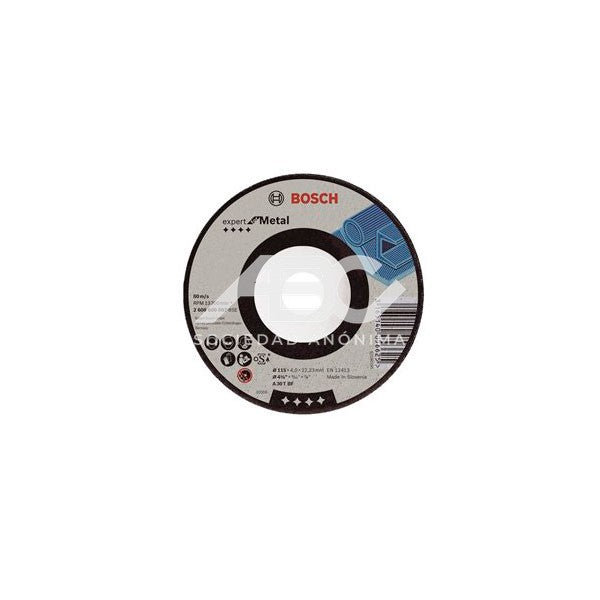 DISCO DE DESBASTE - 180 X 4,8MM - EXPERT FOR METAL - CENTRO DEPRIMIDO BOSCH 2608600538