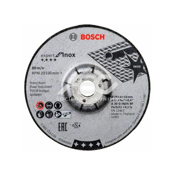 EL DISCO DE DEBASTE PROPORCIONA UN RENDIMIENTO DURADERO Y SEGURO EN UNA GRAN VARIEDAD DE BOSCH 2608601705