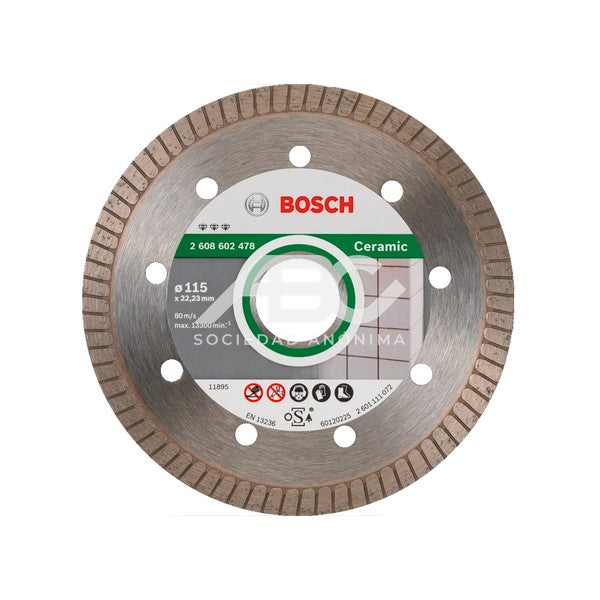 DISCO DIAMANTADO - TURBO - 115MM - BEST FOR CERAMIC BOSCH 2608602478