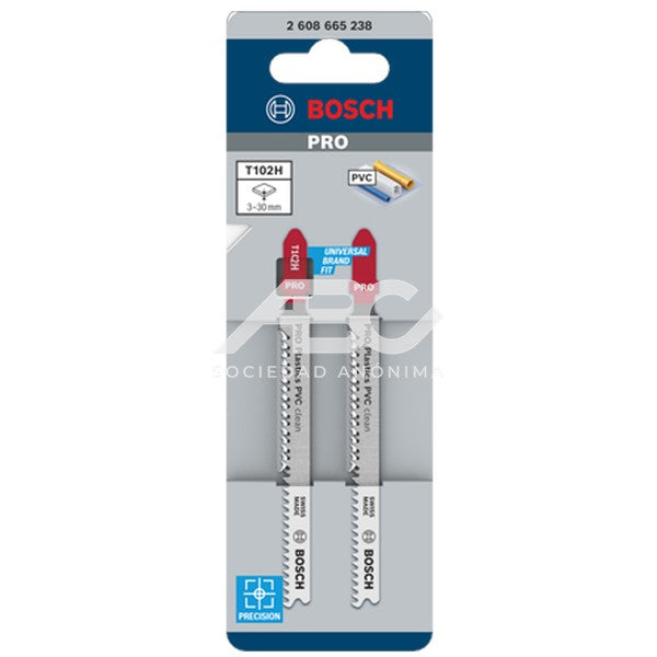HOJA DE CALAR T102H 2PZ BOSCH 2608665238