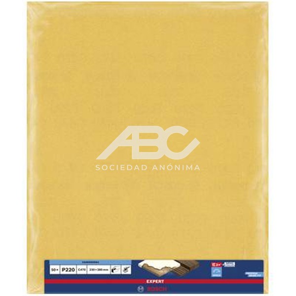 LIJA MANUAL C470 G180 230X280 BOSCH 2608900963 - PACK X50