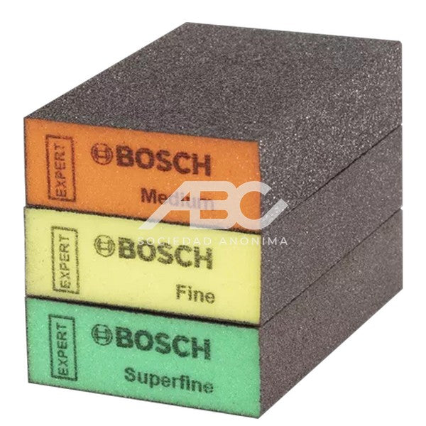 ESPONJA ABRASIVA EXPERT S471; 69X26X97MM SUPERFINE BOSCH 2608901175
