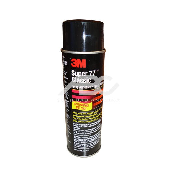 ADHESIVO Y SELLADORES ADHESIVO AEROSOL SUPER #77 GRANDE DE 710CC NO DAÑA TERGOPOL 3M 52813