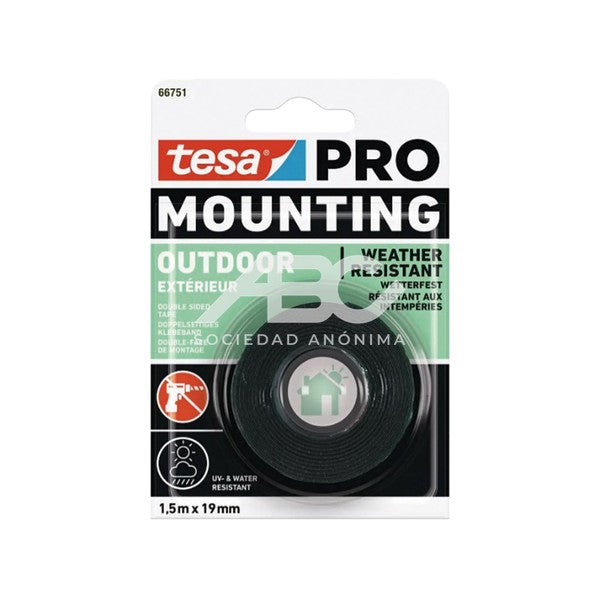 MOUNTING PRO EXTERIOR, SE ADHIERE A SUPERFICIES COMPLICADAS COMO BALDOSAS TESA 66751-00002-01