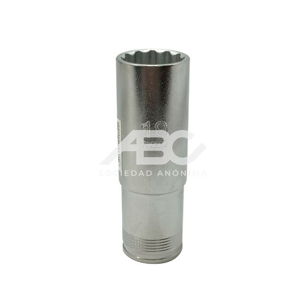 BOCALLAVES SERIE LARGA CON ENCASTRE DE 1/2" Y CON PERFIL BI-HEXAGONAL METRICO CUERPO ESTRIADO BAHCO 7805DM-19