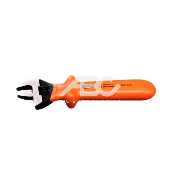 LLAVE AJUSTABLE AISLADAS 1000V LARGO: 210 MM - APERTURA: 27 MM BAHCO 8071S-A-RN
