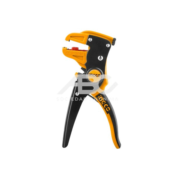 PINZA PELACABLE. DIAMETRO DEL SEPARADOR: 0.5 MM - 6 MM. CON FUNCION DE CORTE INGCO HWSP15608