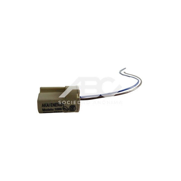 PORTALAMPARA PORCELANA AKAI G9 ANGOSTO 18MM CABLE TEFLON (UXB 100) AK1006