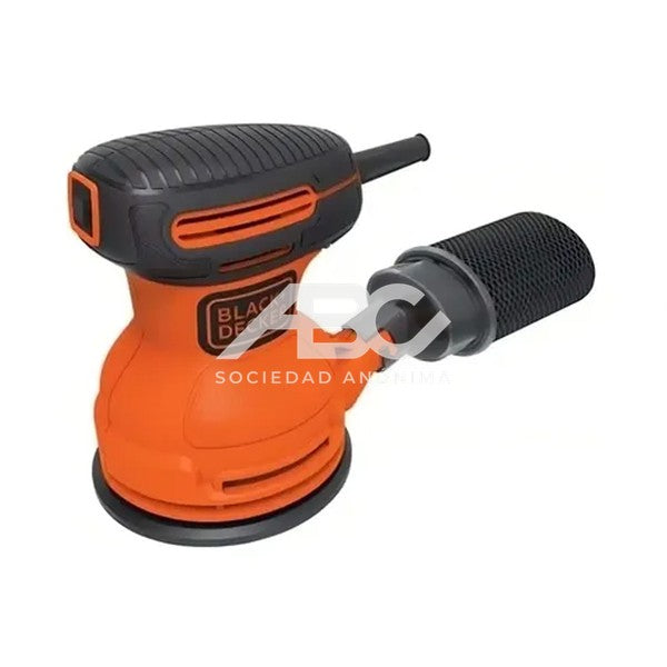 LIJADORA ROTO ORBITAL 180W BLACK & DECKER, LIJA: 5" (125 MM), VELOCIDAD: 12000 OPM BDERO100-AR