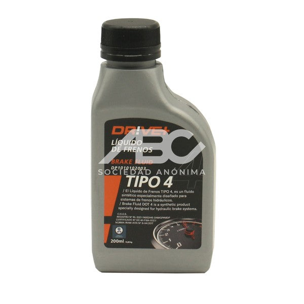 LQUIDO DE FRENO DOT 4 24X200CC DRIVE+ DP1010.10.2003AR