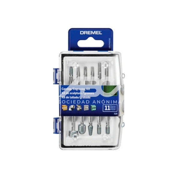 ESTE MICROKIT DE 11 PIEZAS ESTÁ SELECCIONADO ESPECIALMENTE PARA REALIZAR TODAS LAS DREMEL 26150729AB