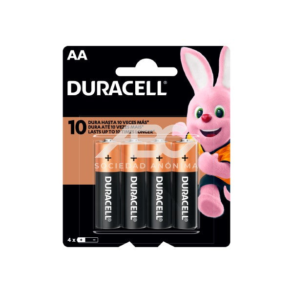 PILA DURACELL C&B ALCALINA AA BLISTER X 4UN 41333001029