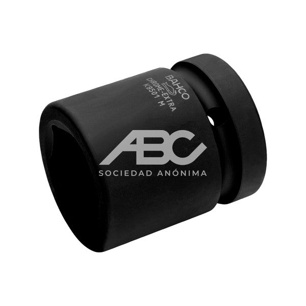 BOCALLAVES DE IMPACTO CUADRO 1" CON PERFIL HEXAGONAL MÉTRICO Y ACABADO FOSFATADO SERIE CORTA BAHCO K9501M-33