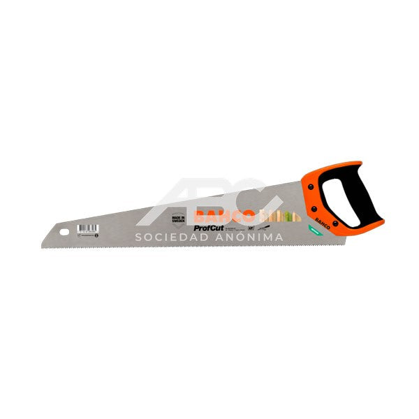 SERRUCHO UNIVERSAL CARPINTERO- 24" - 7 DIENTES/PULGADA, AFILABLE, MANGO ATORNILLADO A LA HOJA BAHCO PC-24-FILE-U7