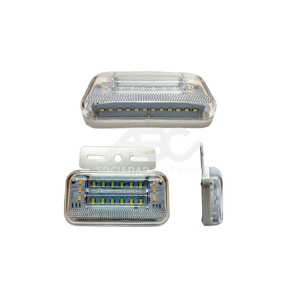 JUEGO DE FAROS LED LATERALES - 12V - AMBAR POLI 26266