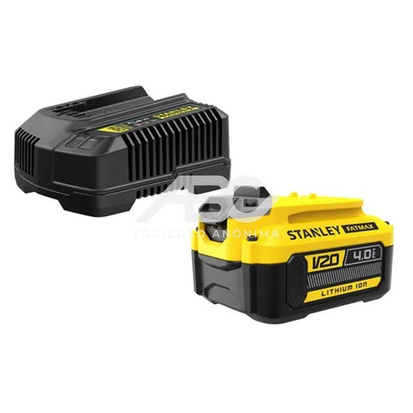 STARTER KIT 1 BAT DE 4AH + CARGADOR DE 4 AMP STANLEY SCB104C-AR