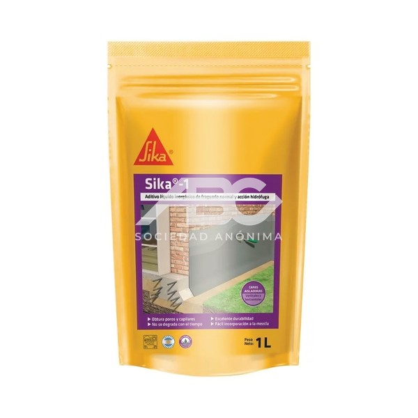 SIKA 1 - HIDROFUGO QUIMICO INORGANICO, LARGA VIDA 440100