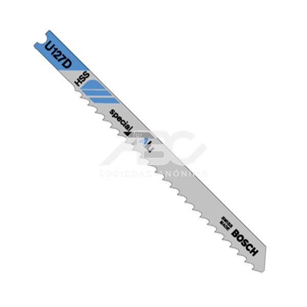 HOJA DE CALAR - U127D - ESPECIAL ALUMINIO - X 3U BOSCH 2608631512