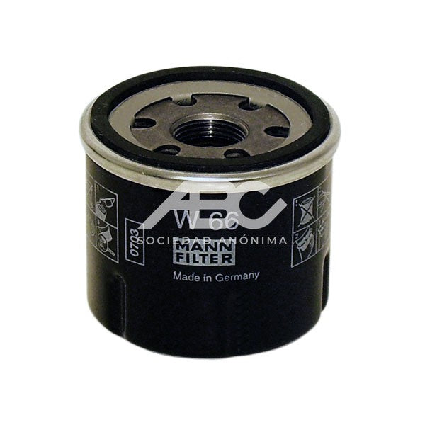 FILTRO DE ACEITE RENAULT - F. ACEI REN CLIO 1.2 TWINGO MANN W 66