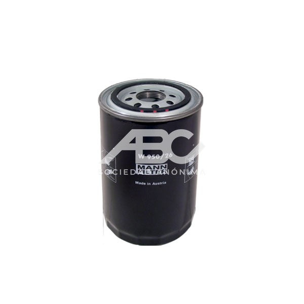 FILTRO DE ACEITE FORD IVECO VW (VOLKSWAGEN) RA W 950/39 MANN W 950/26