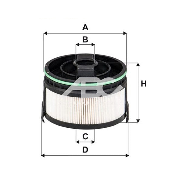 FILTRO DE COMBUSTIBLE MERCEDES BENZ SPRINTER 311/314/414/417/517 CDI 1.9 OM654 2023 WIX WF8586