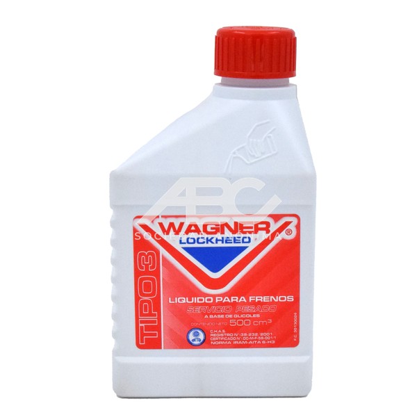 LIQUIDO DE FRENO DOT3 24X500CC WAGNER 130024